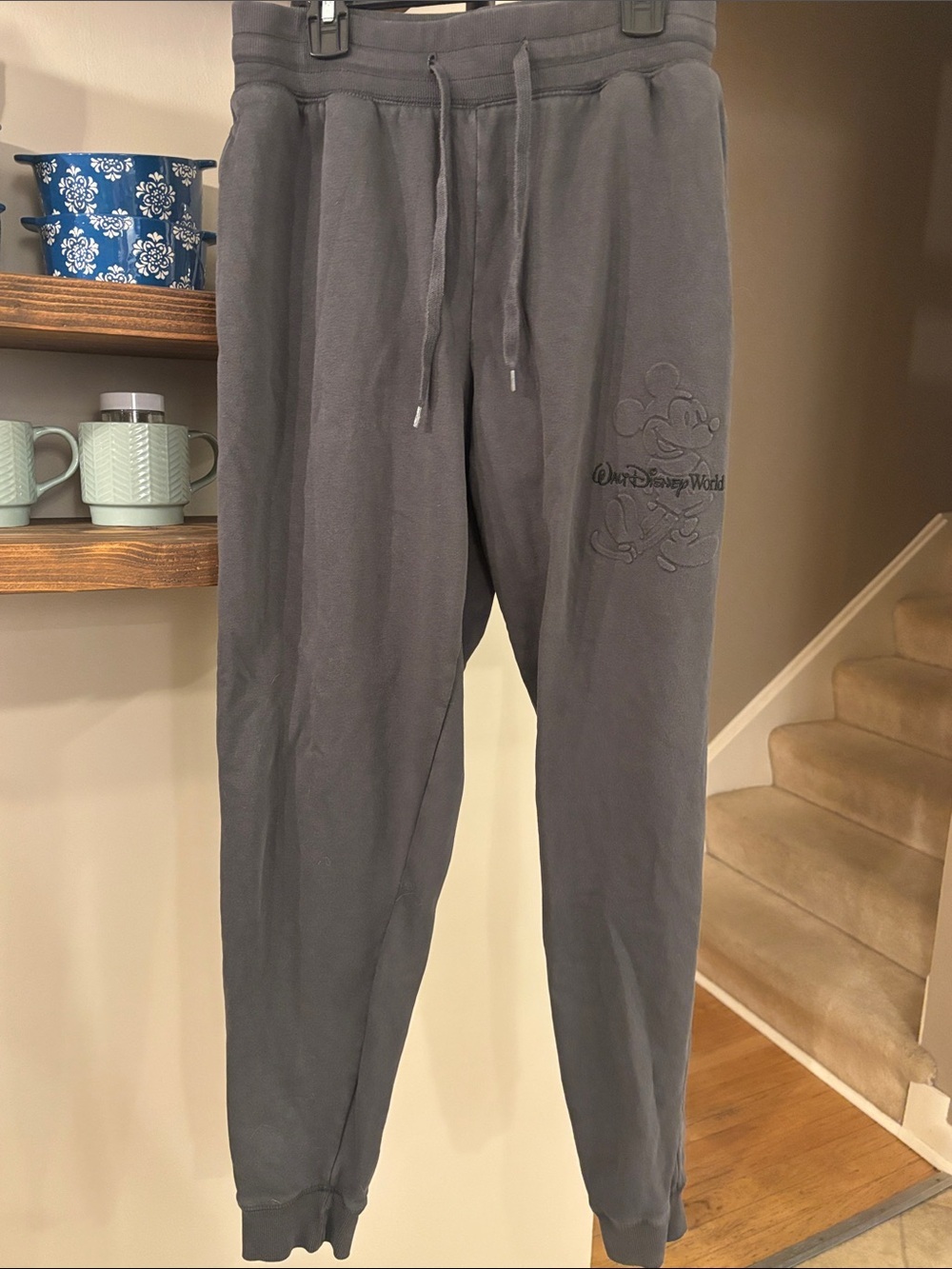 Disney Parks Walt Disney World Mickey Mouse Jogger Sweatpants Gray XS